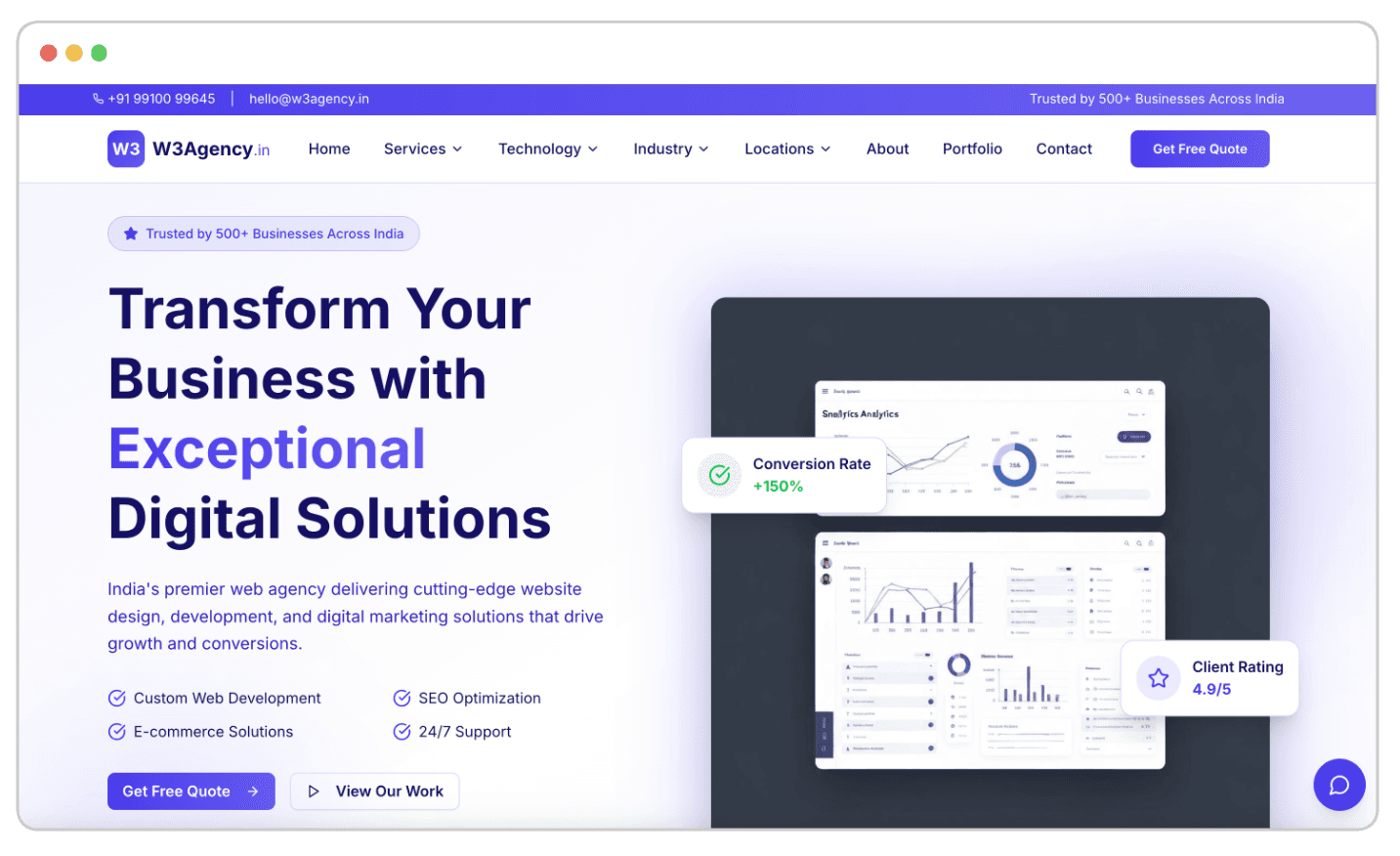 W3 Web Agency Template